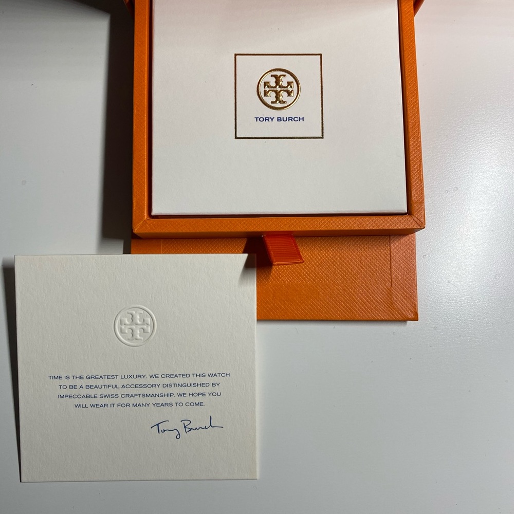 Tory Burch red leather watch